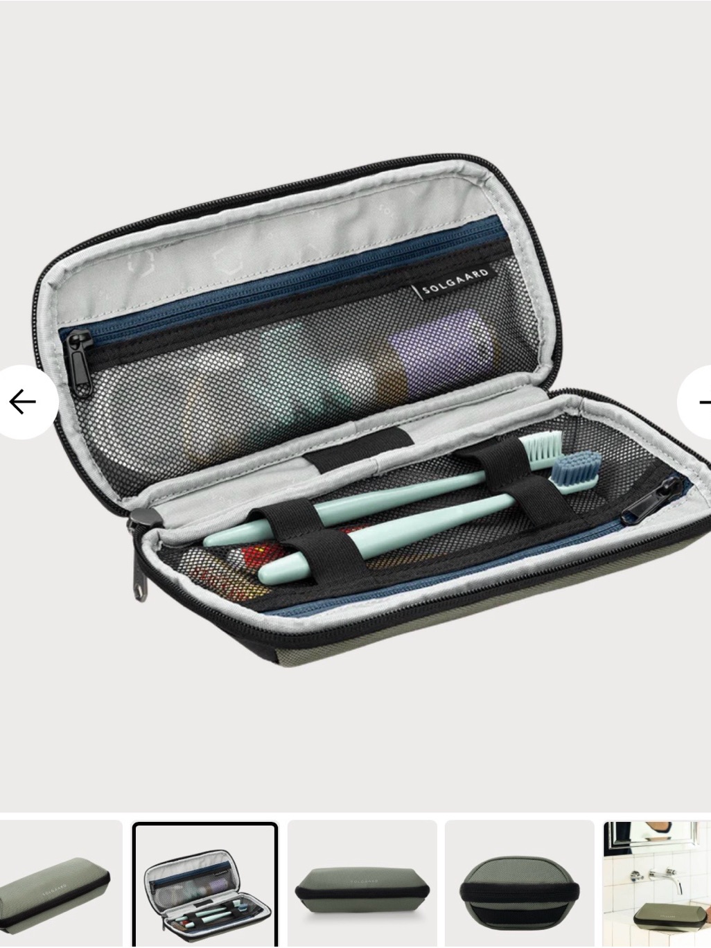 Solgaard Lifekit Travel Organizer Luggage Ballistic Green Zip Shore-Tex Nwt — image 3 of 8